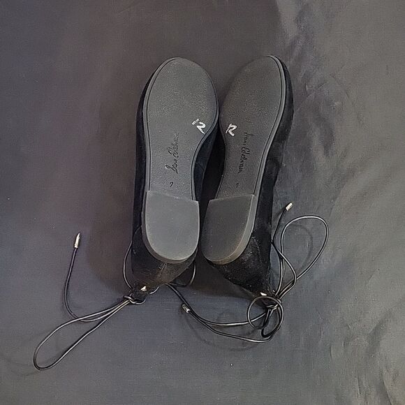 SAM EDELMAN FLYNT ANKLE STRAP TIE BALLET SUEDE LEATHER FLAT SHOE - Picture 12 of 15